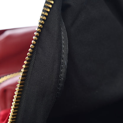 MCM Velvet Monogram Medium Stark Insignia Backpack Ruby Red 7 of 11