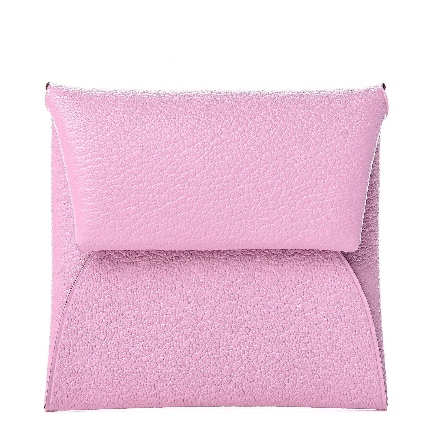 Hermes Chevre Mysore Bastia Coin Purse Mauve Sylvestre 1 of 8