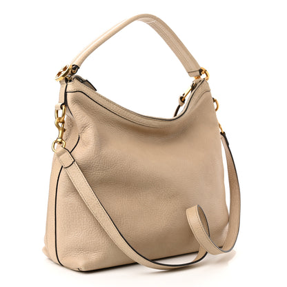 Gucci Pebbled Calfskin Small Miss GG Hobo Beige 3 of 12