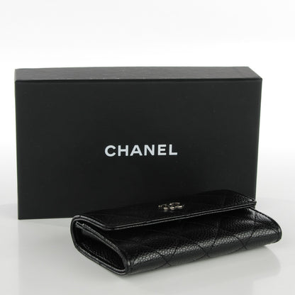 Chanel Caviar Quilted Flap Card Holder Black 4 of 8
