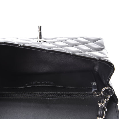 Chanel Patent Calfskin Quilted Bi-Color Mini Rectangular Flap Pink Black 4 of 9
