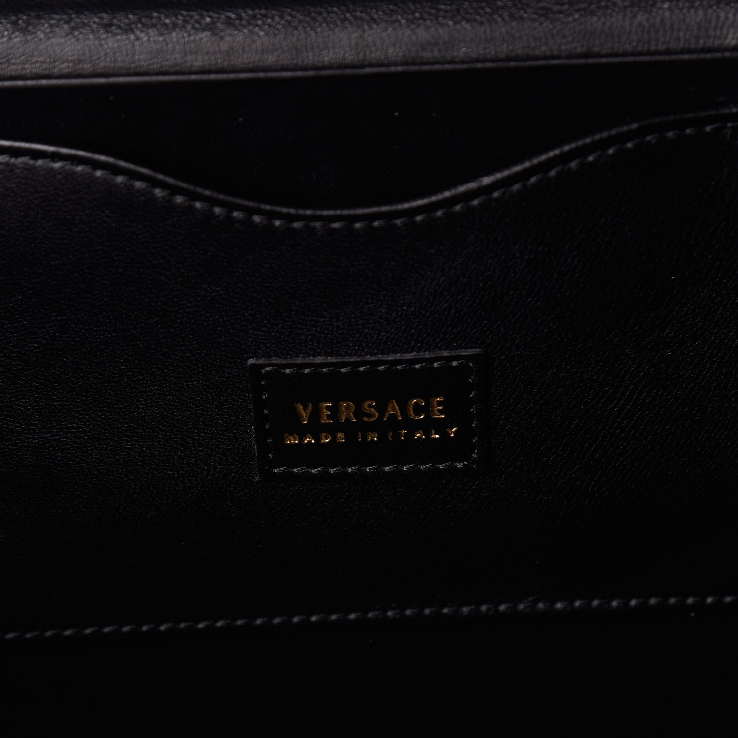 Versace Calfskin Medusa Vanity Train Case Black 6 of 8