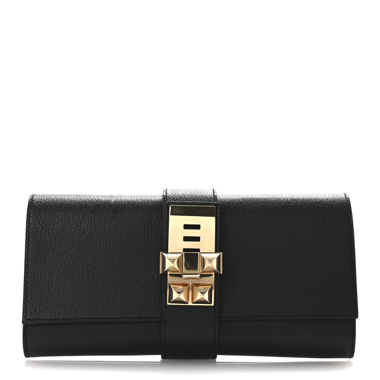 Hermes Chevre Mysore Medor 23 Clutch Black 1703194 – FASHIONPHILE