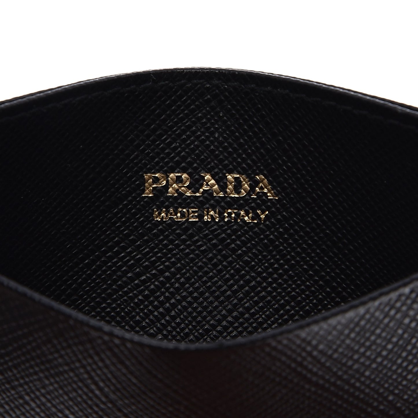 Saffiano Metal Card Case Black
