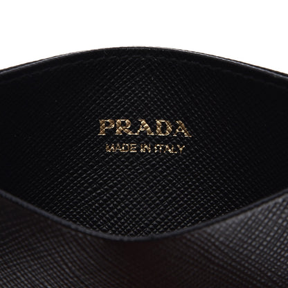 Prada Saffiano Metal Card Case Black 6 of 6