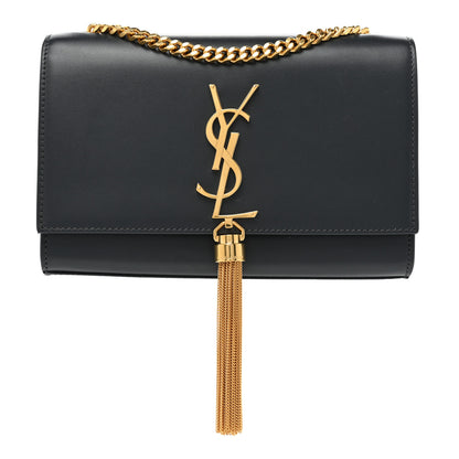 Saint Laurent Calfskin Small Classic Monogram Kate Tassel Satchel Black 1 of 15
