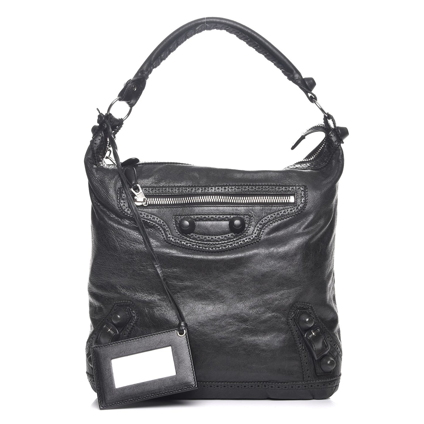 Agneau Giant Brogues Hardware Day Hobo Black