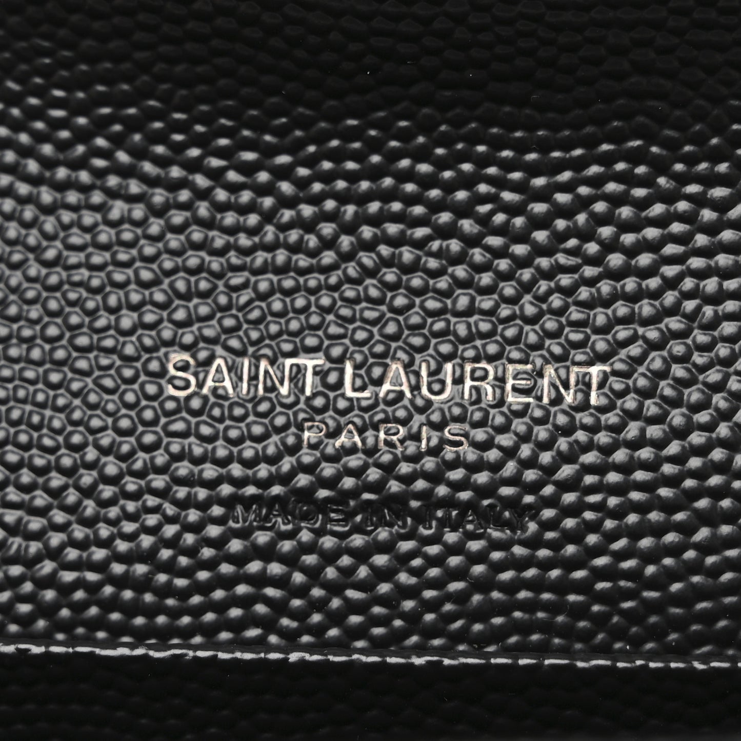 Grain De Poudre Matelasse Chevron Small Monochrome Monogram Envelope Wallet Black