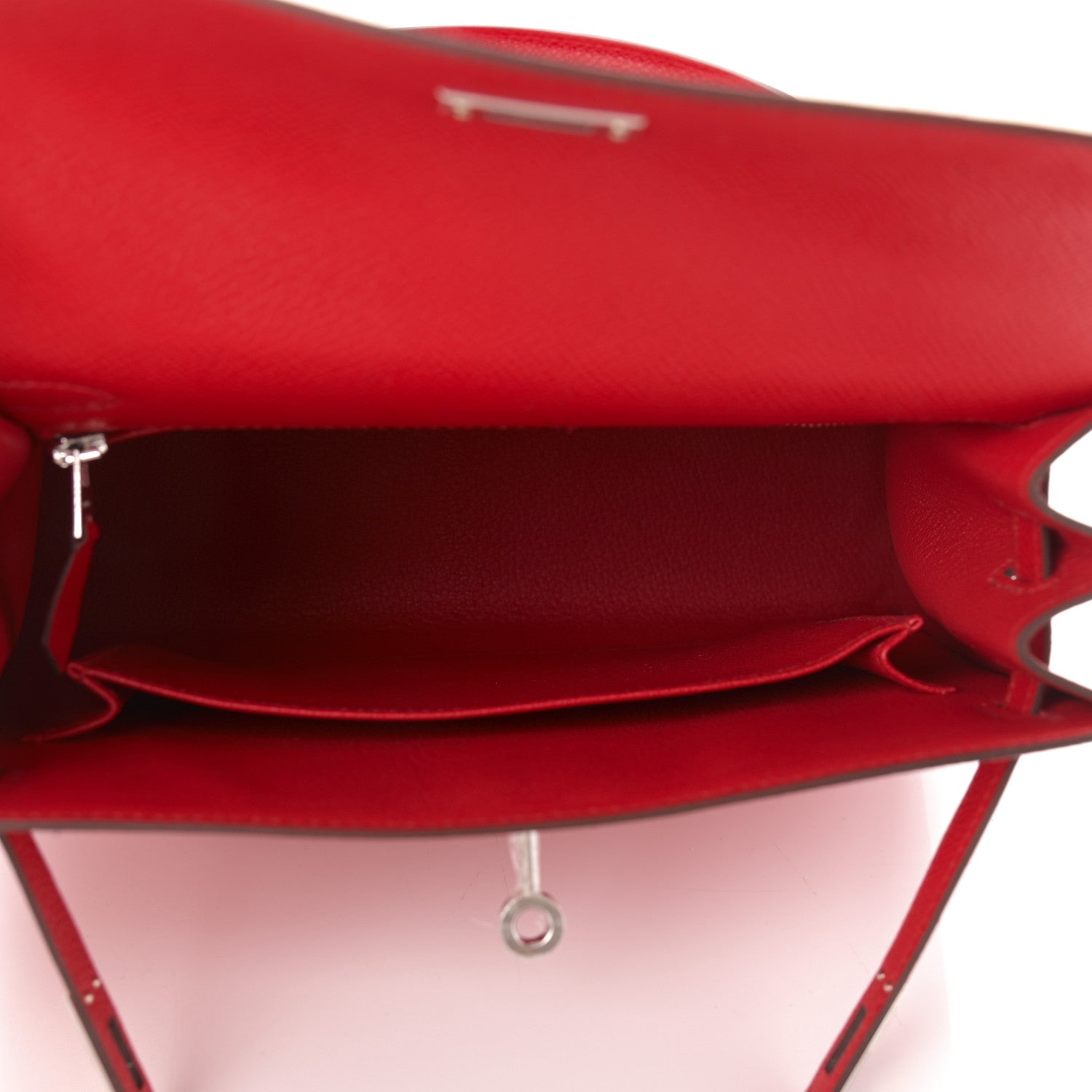 Hermes Epsom Kelly Sellier 25 Rouge De Coeur 5 of 11