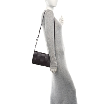 Bottega Veneta Lambskin Maxi Intreccio Small Cassette Crossbody Bag Grape 2 of 11