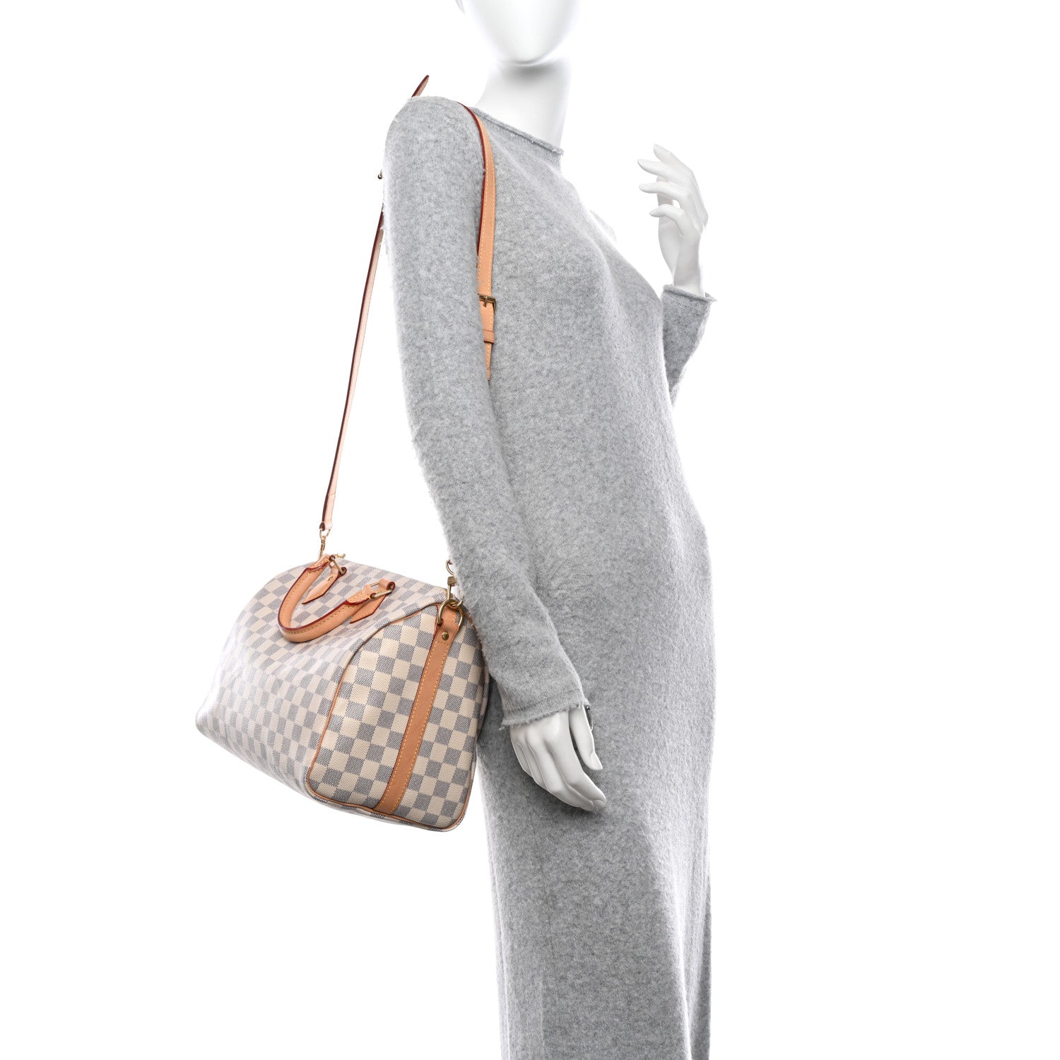 Louis Vuitton Damier Azur Speedy Bandouliere 30 2 of 9