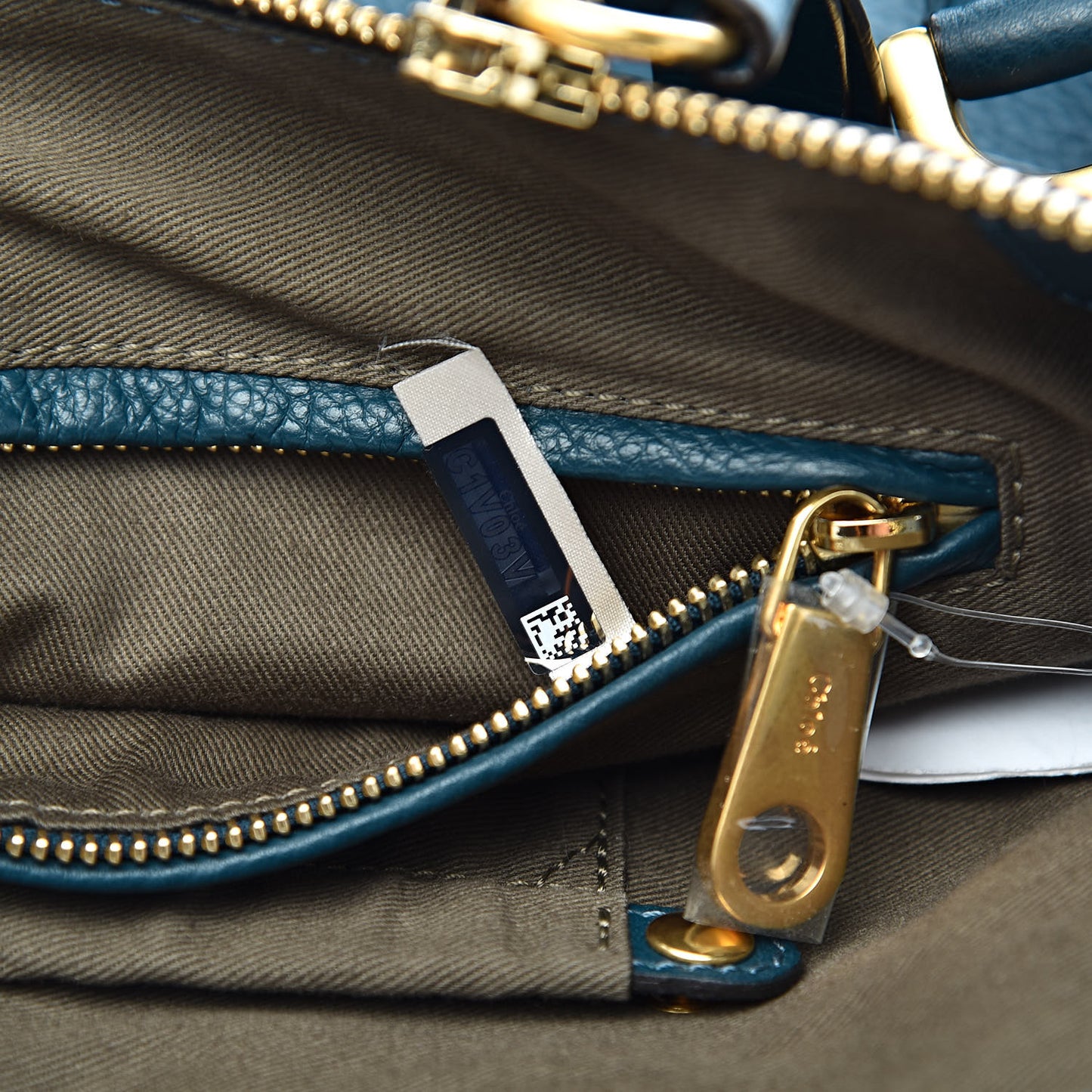 Calfskin Medium Marcie Satchel Navy Ink