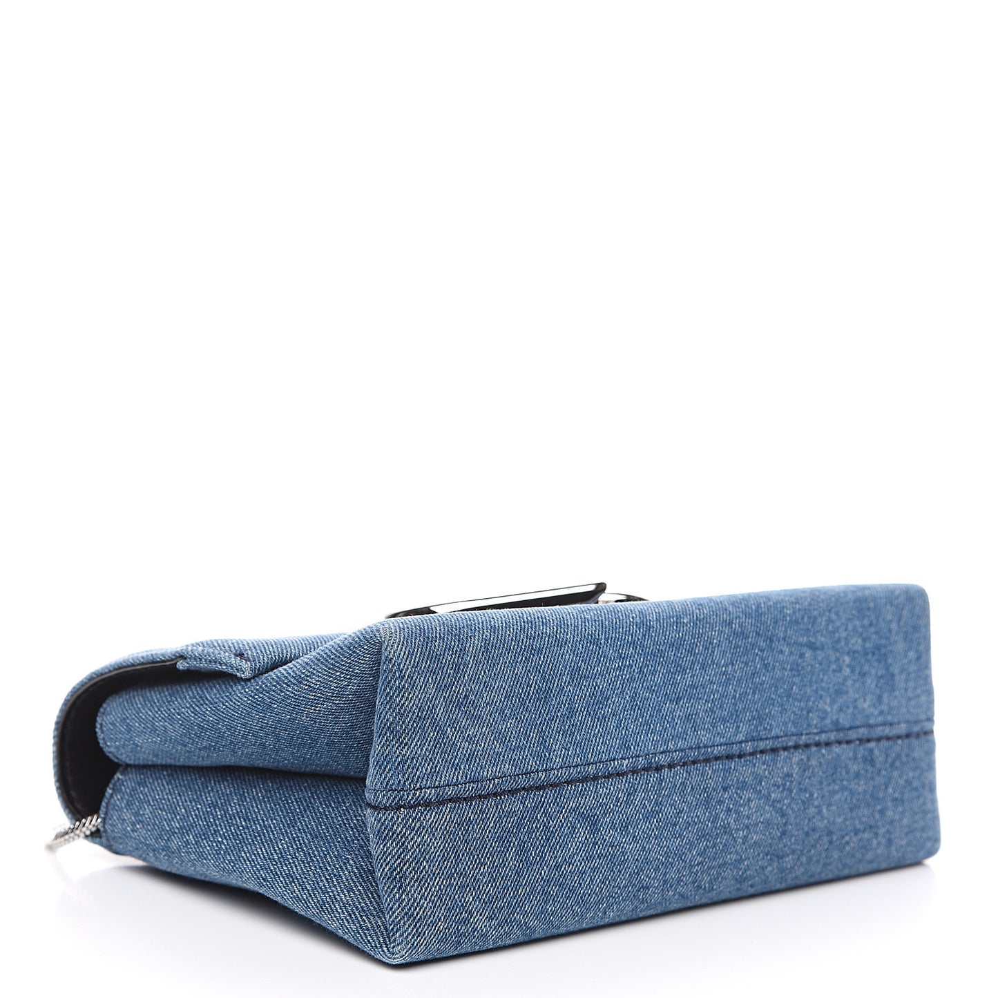 3.1 Denim Alix Soft Flap Clutch Washed Indigo