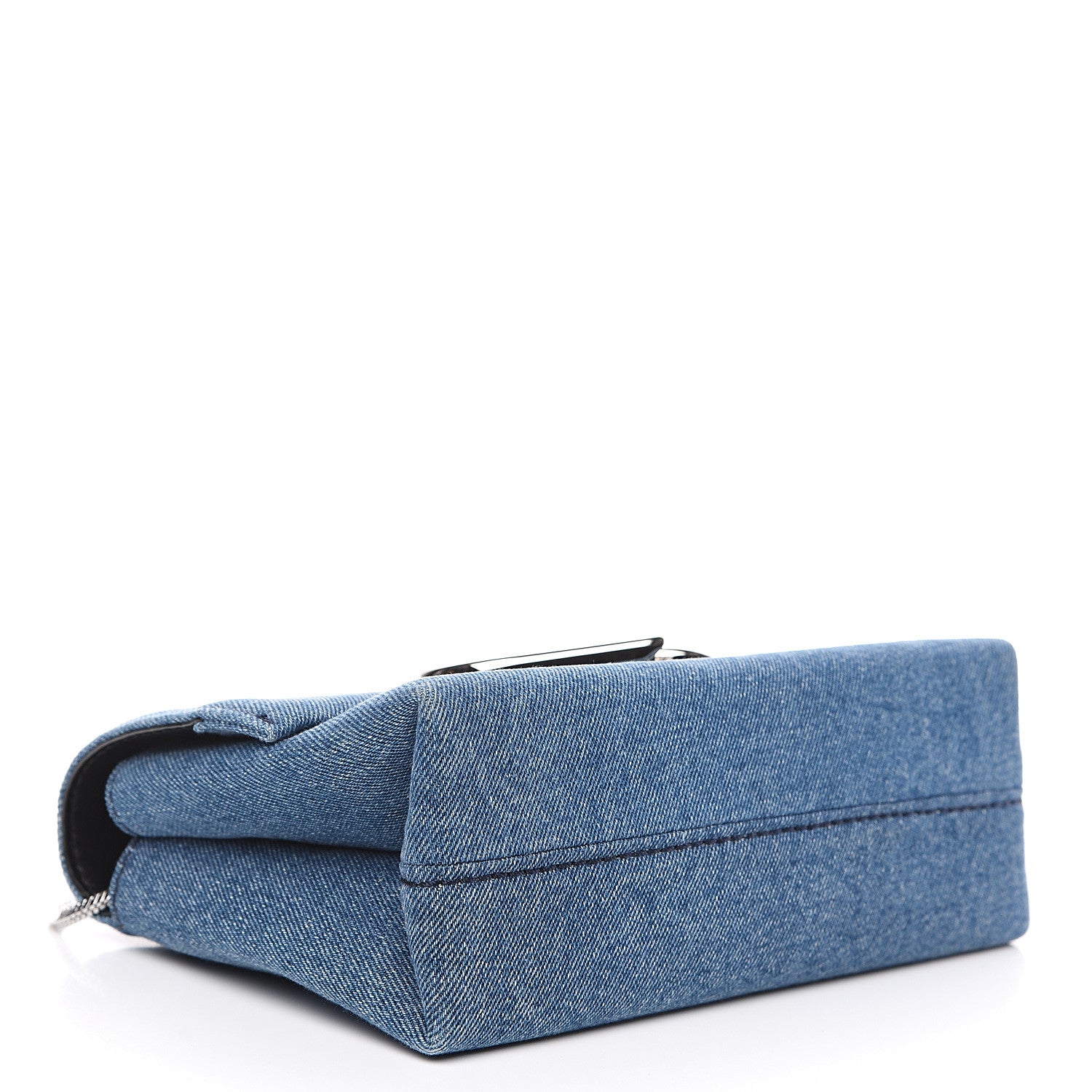 3.1 Phillip Lim 3.1 Denim Alix Soft Flap Clutch Washed Indigo 3 of 8