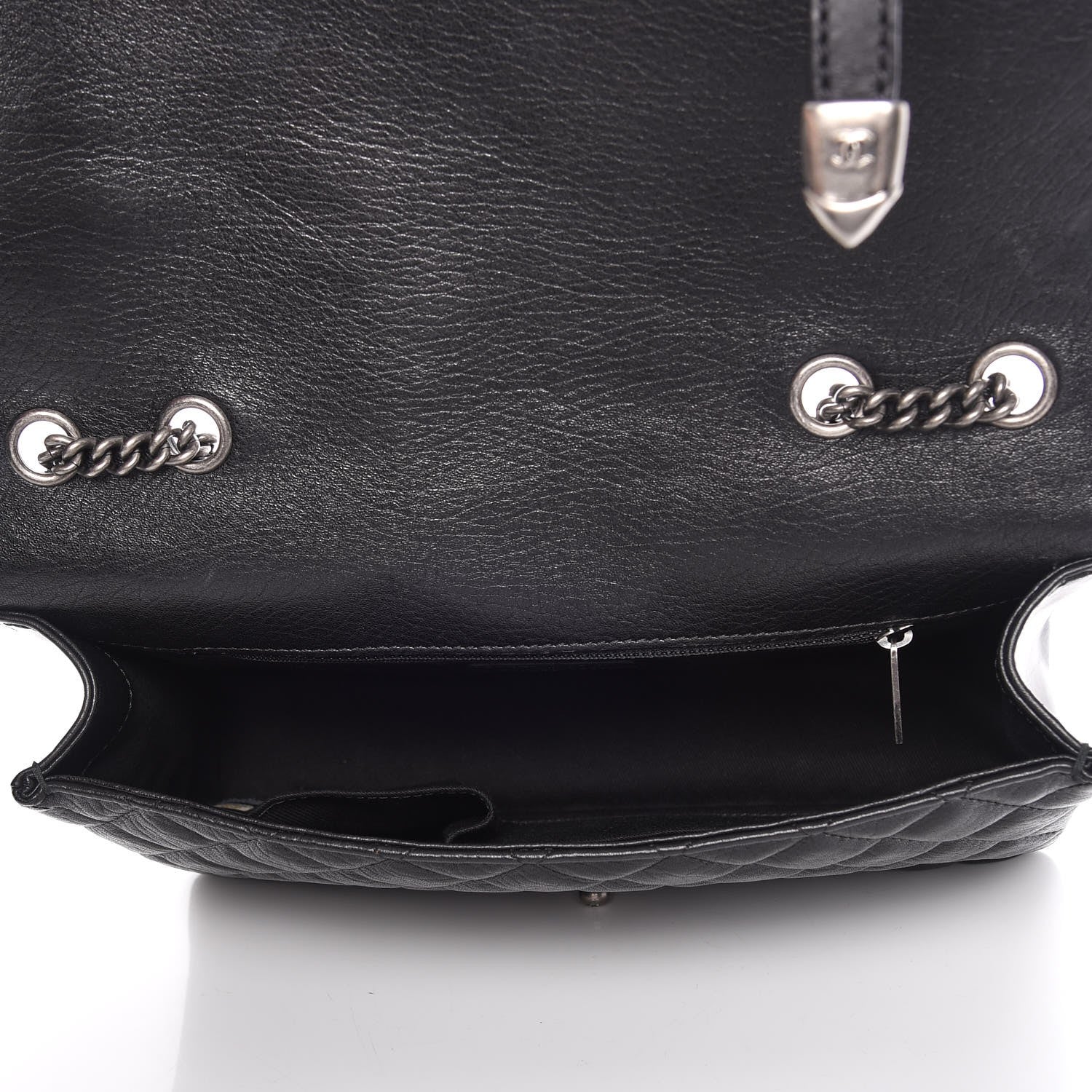 Chanel Studded Calfskin Lambskin Paris Dallas Flap Black 5 of 7