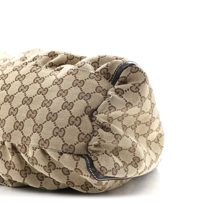 Gucci Monogram Large D Gold Hobo Dark Brown 10 of 10