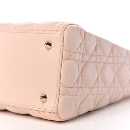 Christian Dior Lambskin Cannage Medium Lady Dior Light Pink 9 of 10