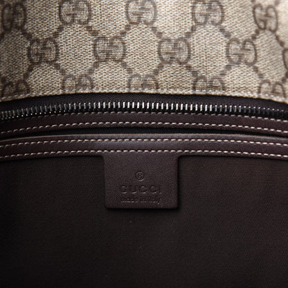 Gucci GG Supreme Monogram Medium Zip Tote Dark Brown 6 of 9