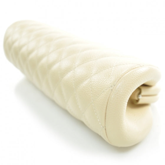 Chanel Caviar Quilted Timeless Clutch Beige Clair 6 of 13
