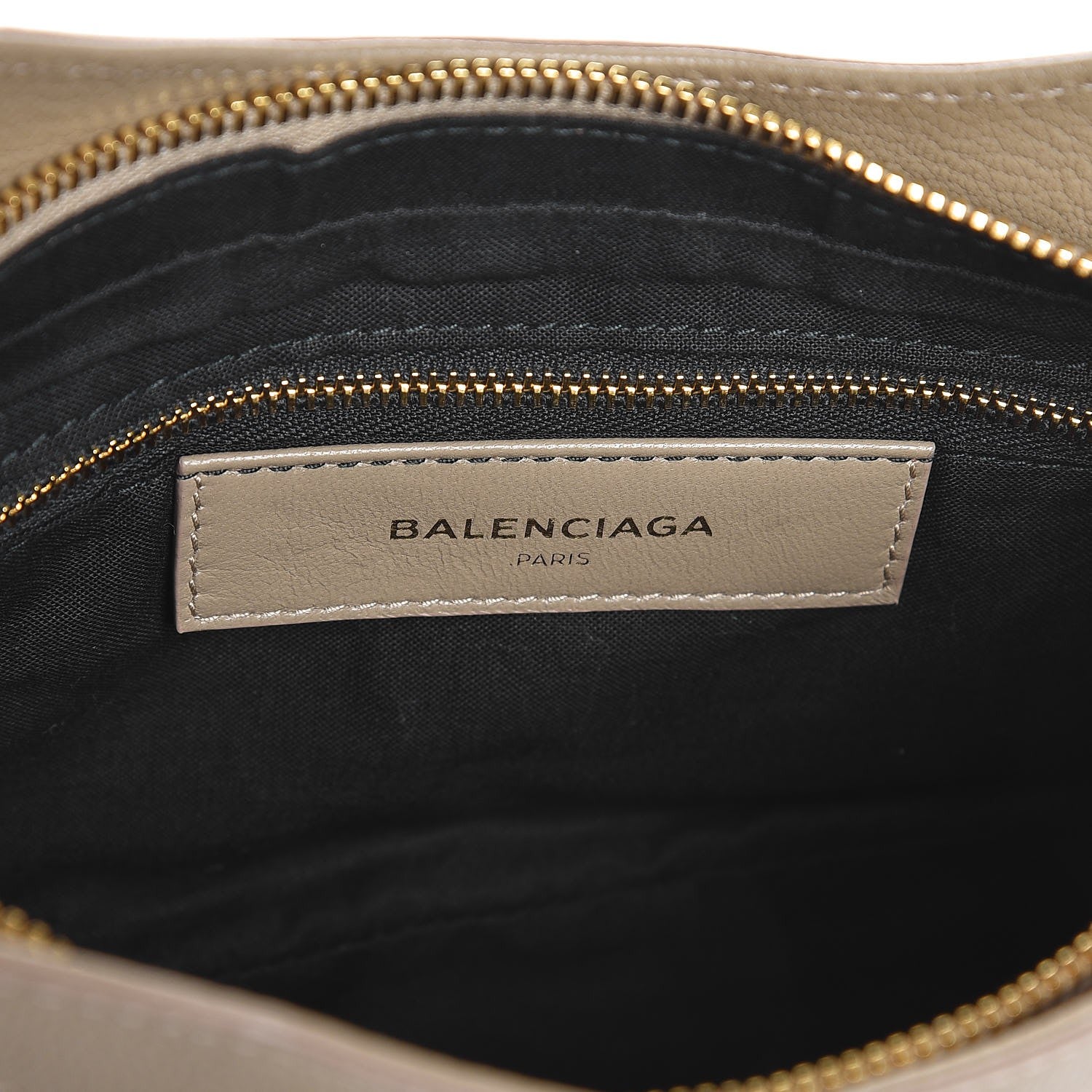 Balenciaga Chevre Gold Metallic Edge Hardware Hip Beige Latte 7 of 8