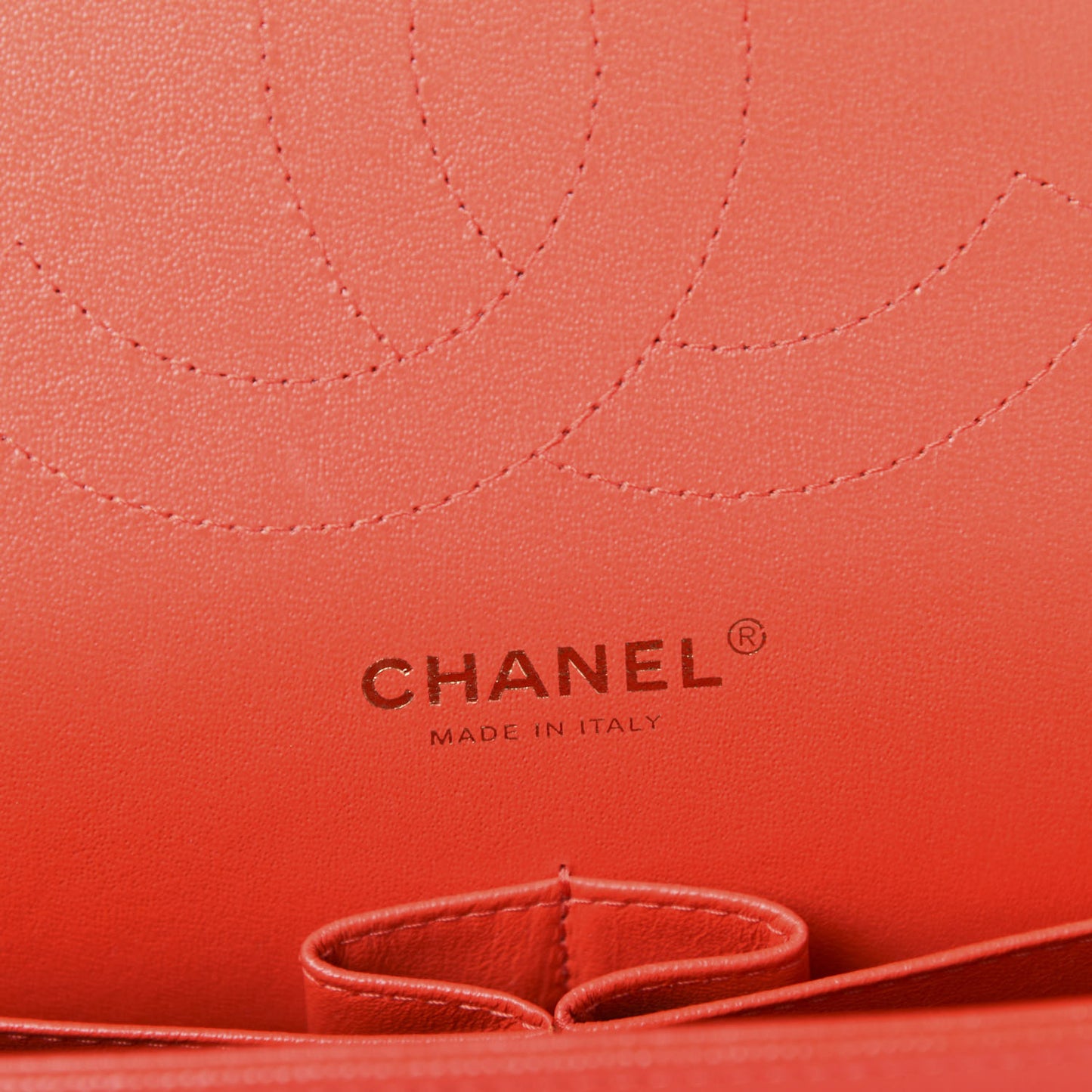Caviar Quilted Jumbo Double Flap Red