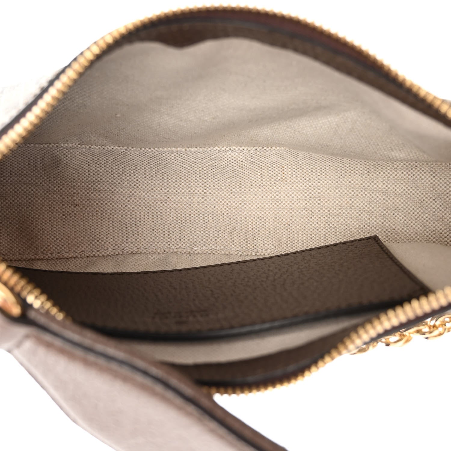 Gucci GG Supreme Monogram Textured Dollar Calfskin Web Small Ophidia GG Handbag Beige Ebony New Acero 5 of 9