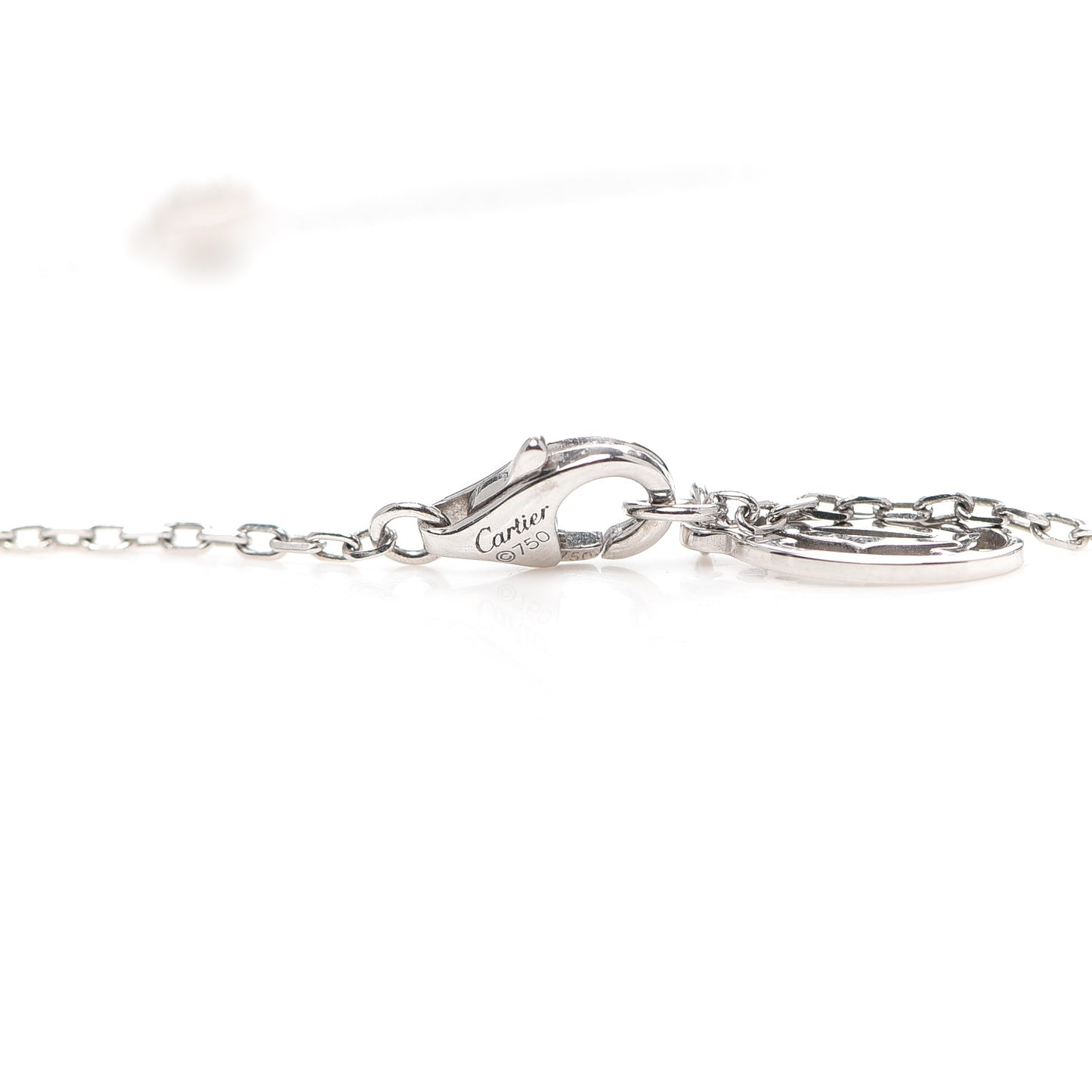 18K White Gold Diamond D'Amour Heart Pendant Necklace