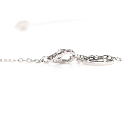 Cartier 18K White Gold Diamond D'Amour Heart Pendant Necklace 5 of 5