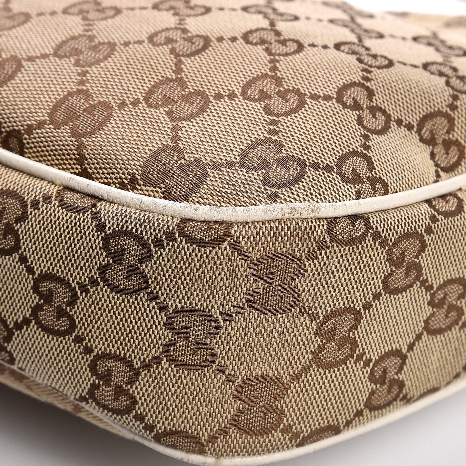 Gucci Monogram Medium Charmy Hobo Off White 11 of 12