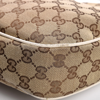 Gucci Monogram Medium Charmy Hobo Off White 11 of 12