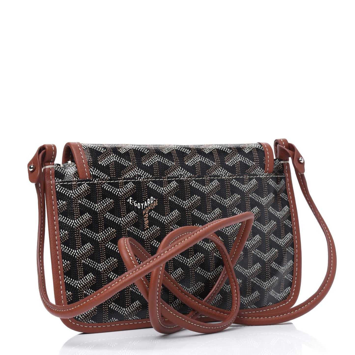 Goyardine Plumet Wallet Clutch Black Gold