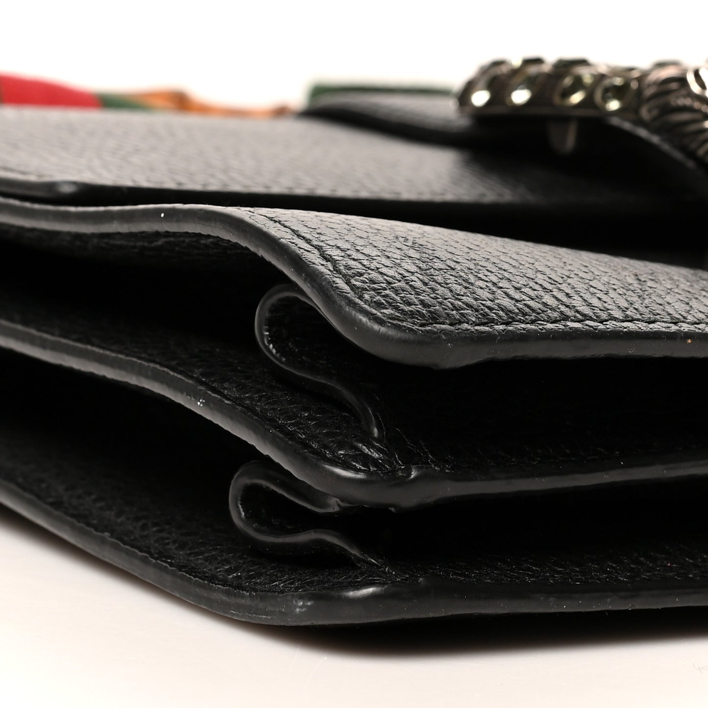 Dollar Calfskin Crystal Web Medium Dionysus Bamboo Top Handle Bag Black Black Diamond