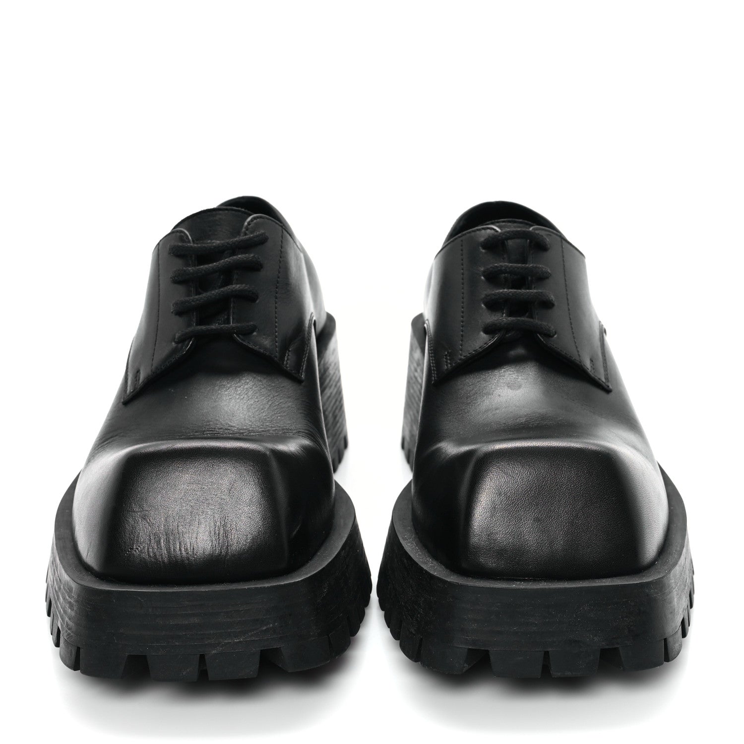 Balenciaga Calfskin Trooper Derby Loafers 38 Black 3 of 10