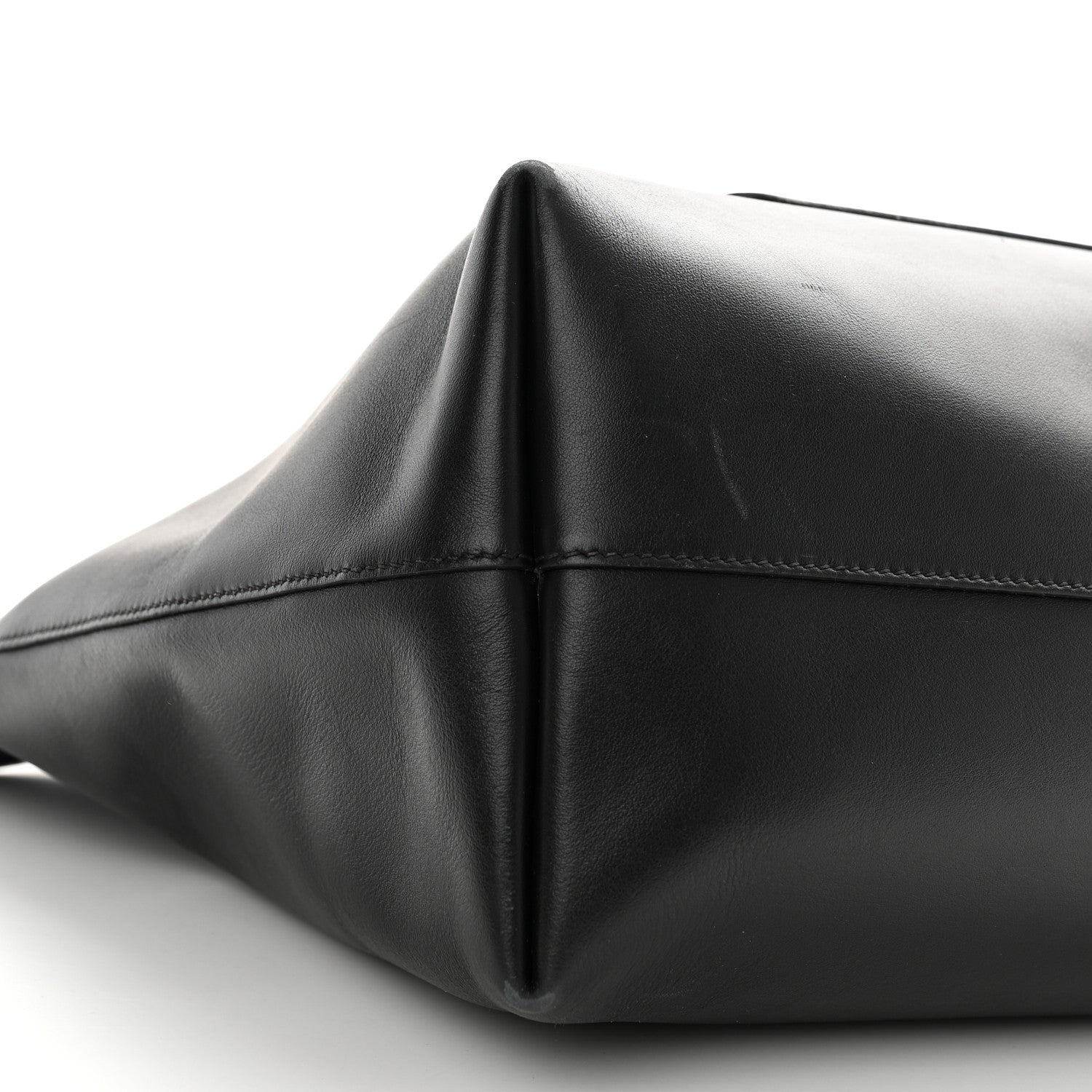 Prada City Calf Front Pocket Large Shopping Tote Black 9 of 13