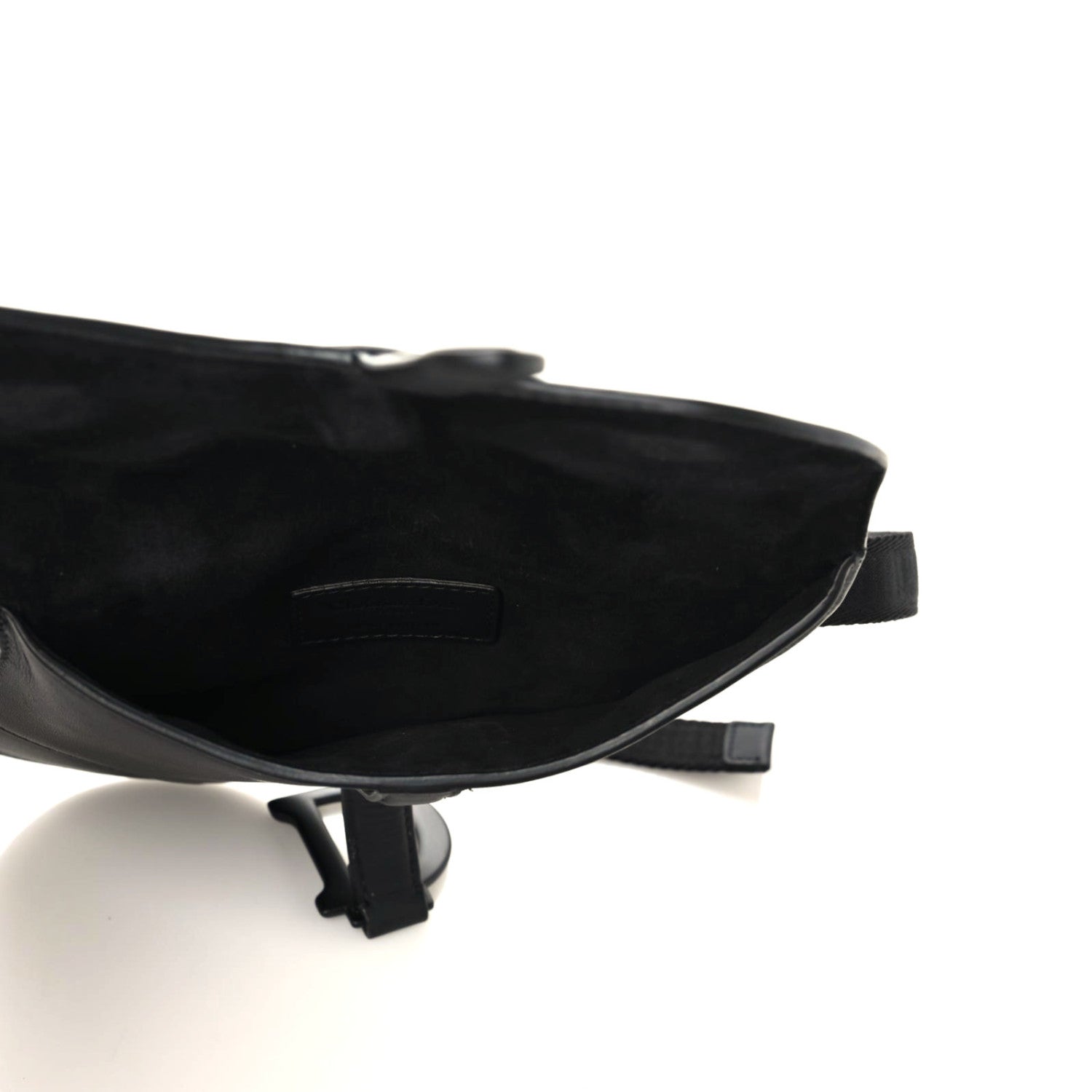 Christian Dior Ultra Matte Calfskin Saddle Belt Bag Black 5 of 8