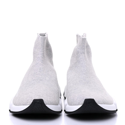 Balenciaga Sweatshirt Knit Bi-Color Sole Mens Speed Sneakers 42 Grey White Black 2 of 11