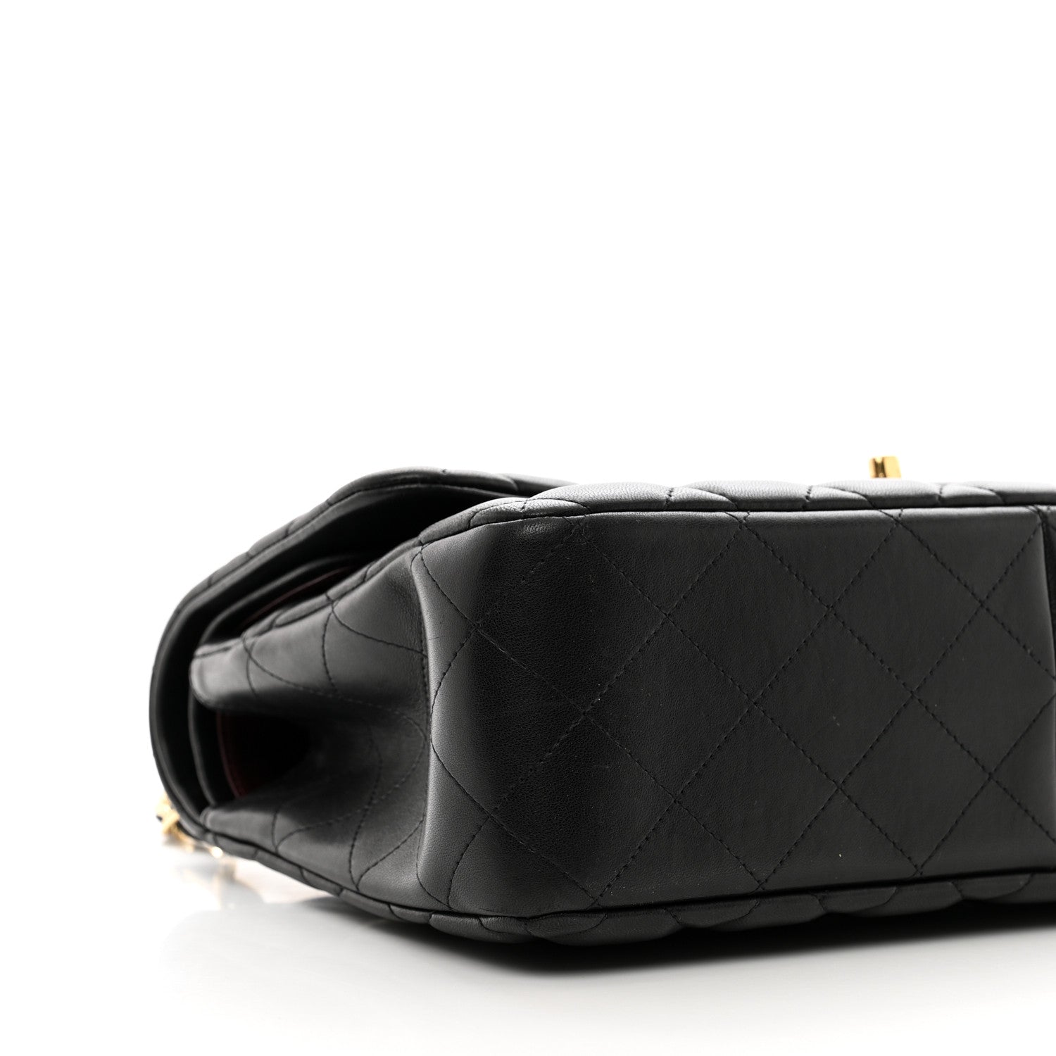 Chanel Lambskin Quilted Jumbo Double Flap Black 9 of 11