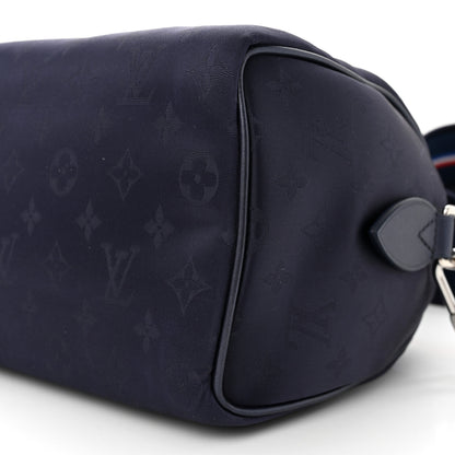 Louis Vuitton Econyl Monogram Speedy Bandouliere 20 Navy Blue 9 of 9