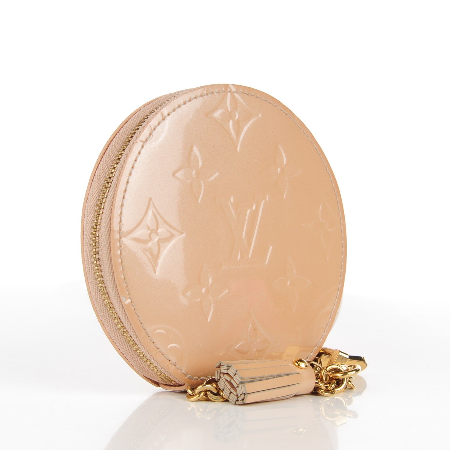 Louis Vuitton Vernis Chapeau Coin Purse Rose Florentin 3 of 7