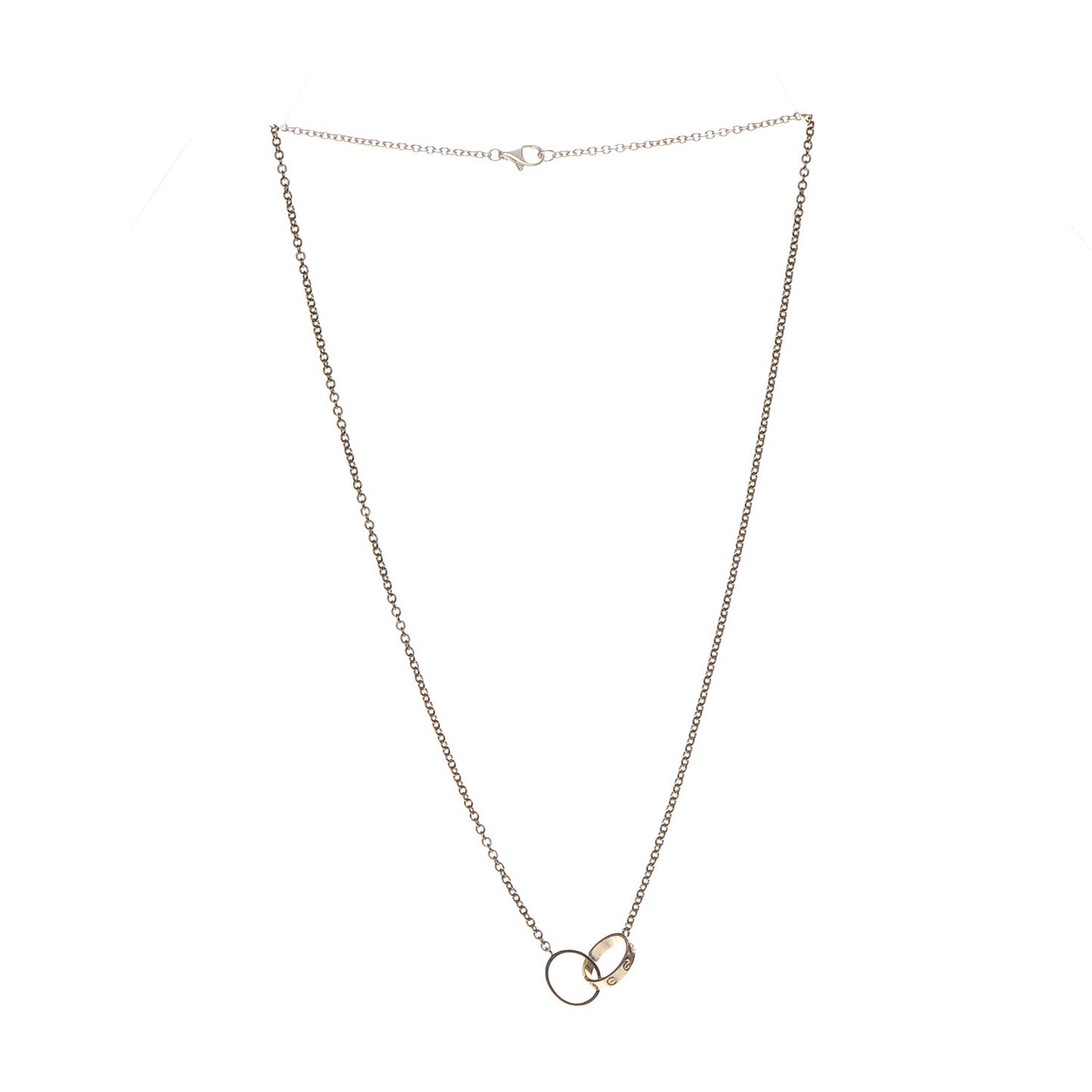 18K Yellow Gold Interlocking LOVE Necklace