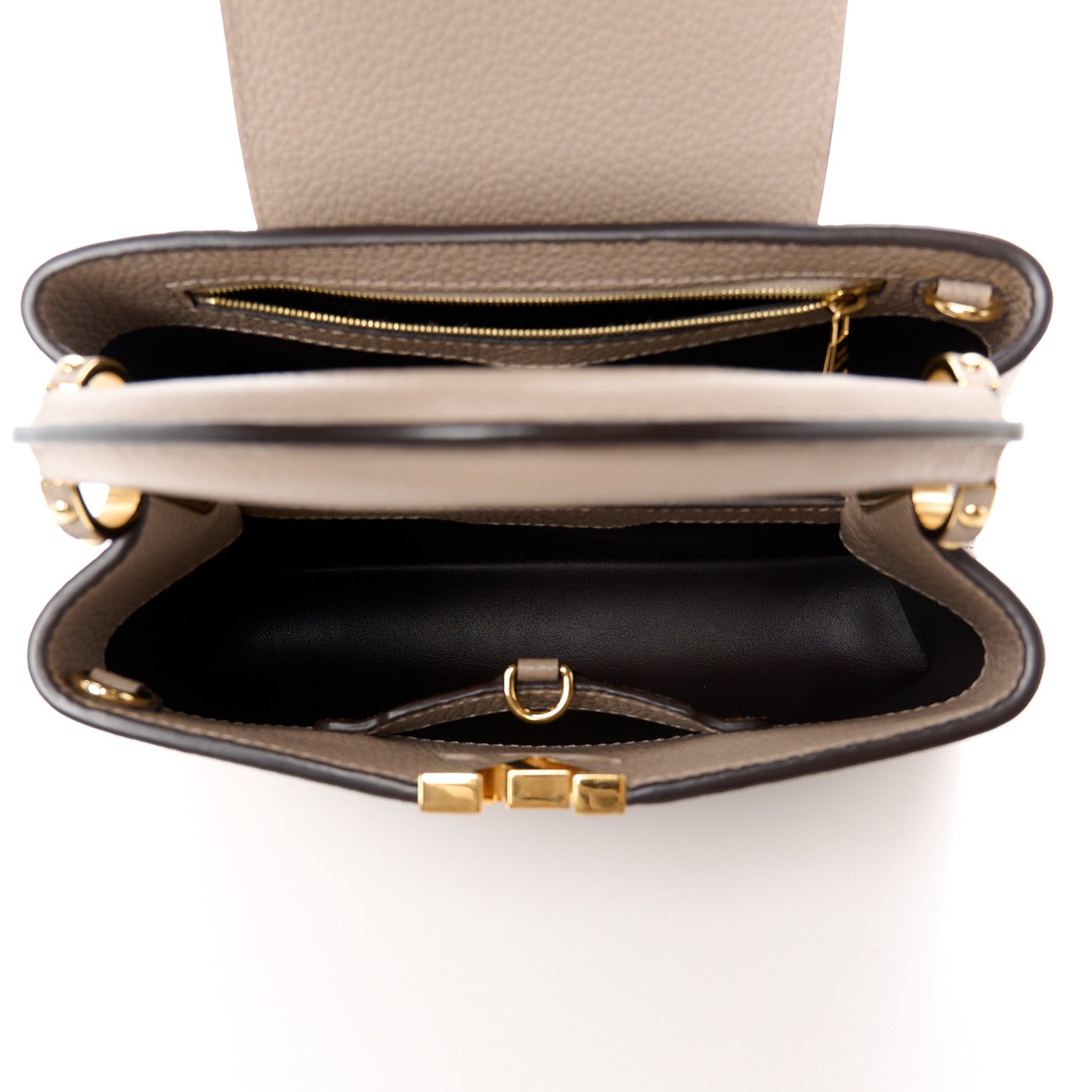 Louis Vuitton Taurillon Capucines BB Galet 5 of 10