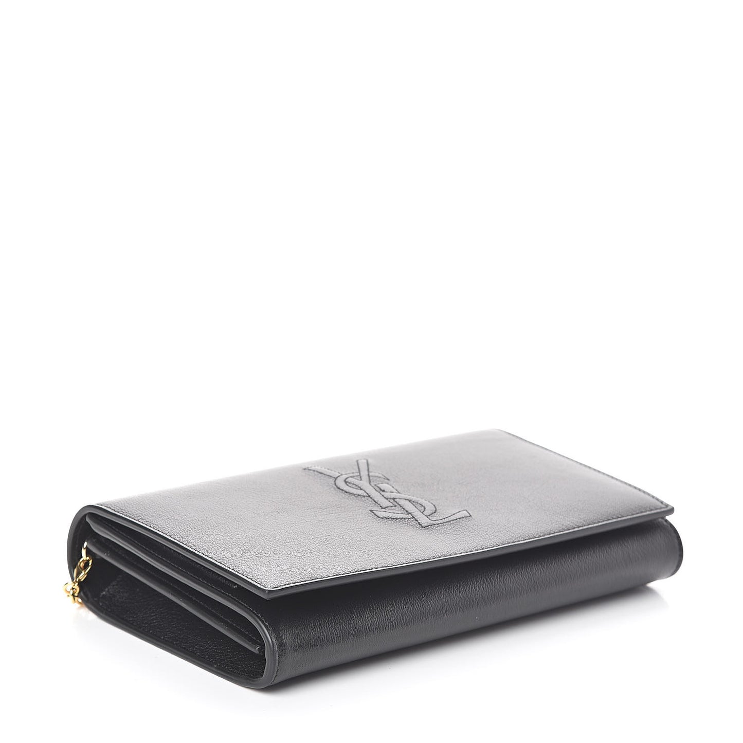 Calfskin Monogram Belle de Jour Chain Clutch Black