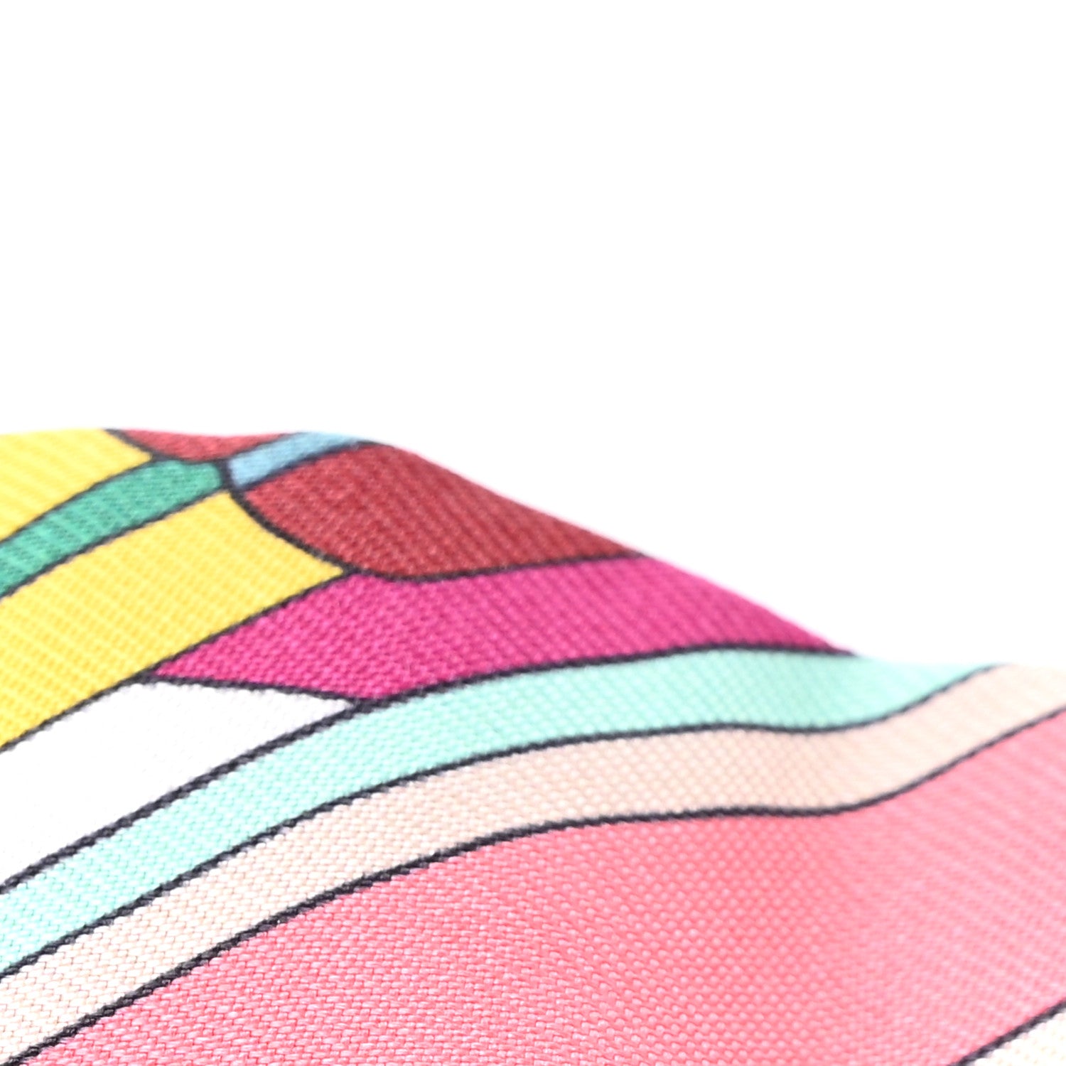 Hermes Silk Sangles En Zigzag Twilly Fuchsia Vert Jaune 5 of 11