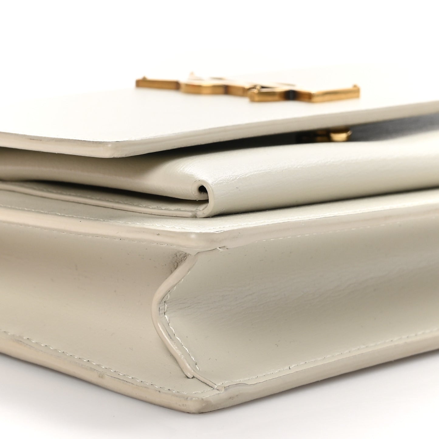 Calfskin Monogram Sunset Chain Wallet Crema Soft