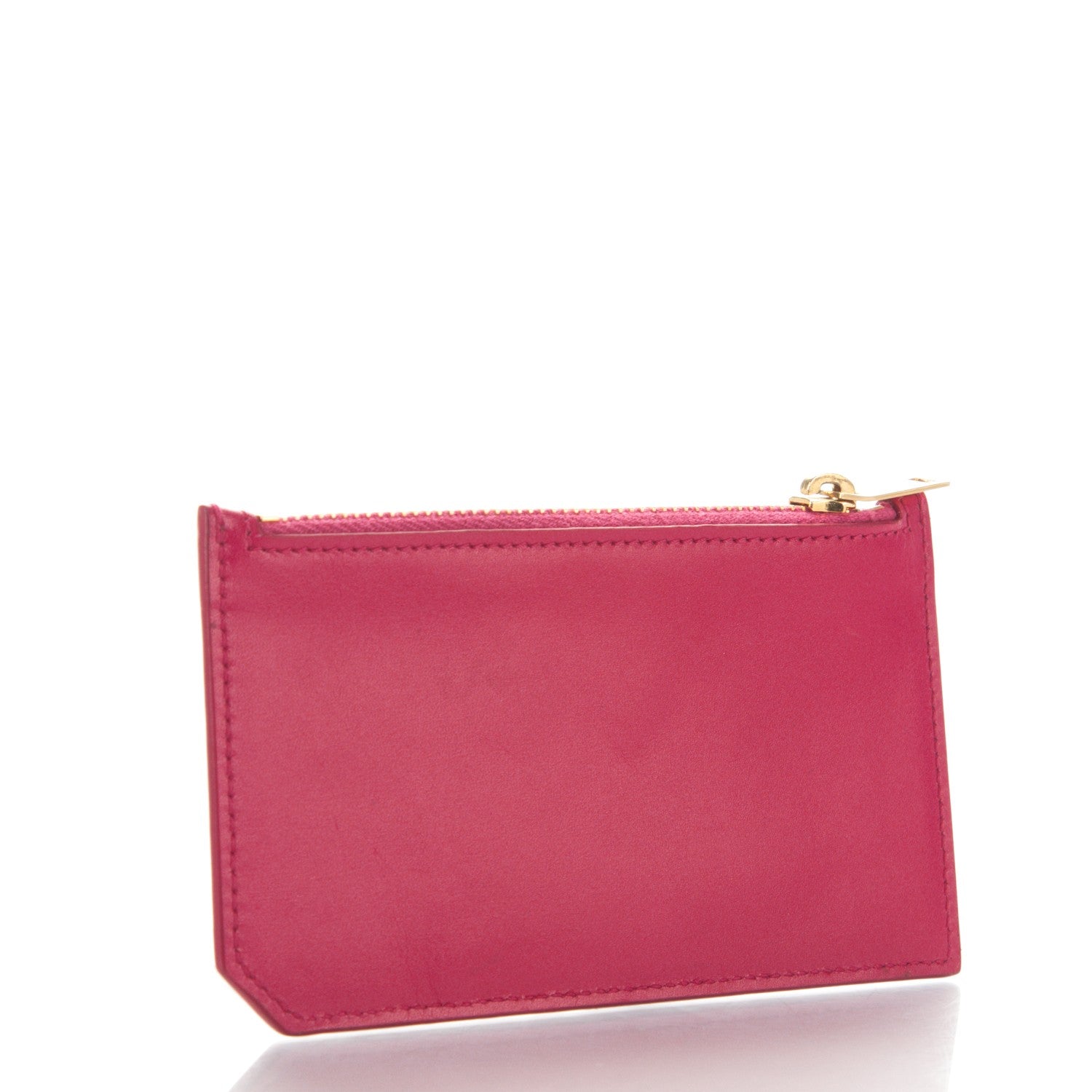 Saint Laurent Calfskin 5 Fragments Zip Pouch Card Holder Lipstick Fuchsia 3 of 8