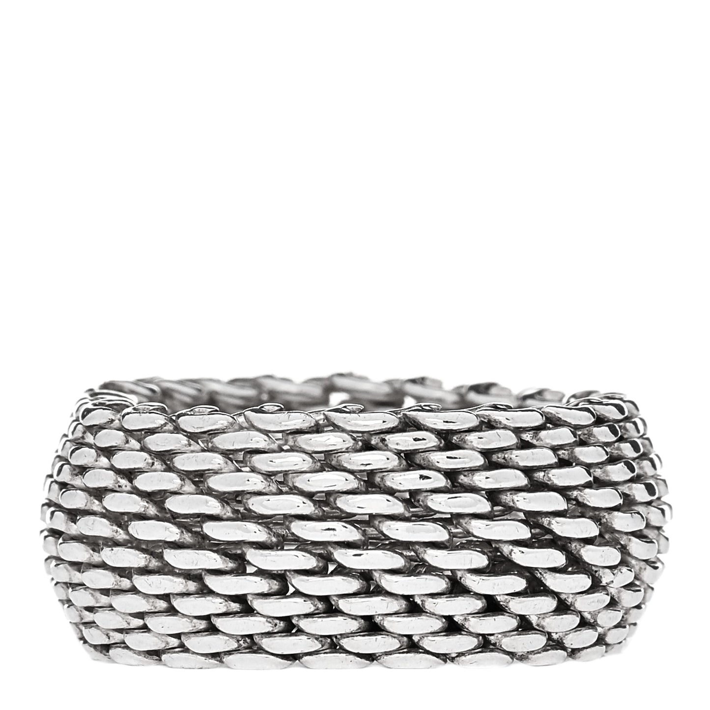 Sterling Silver Somerset Mesh Ring 58 8.5