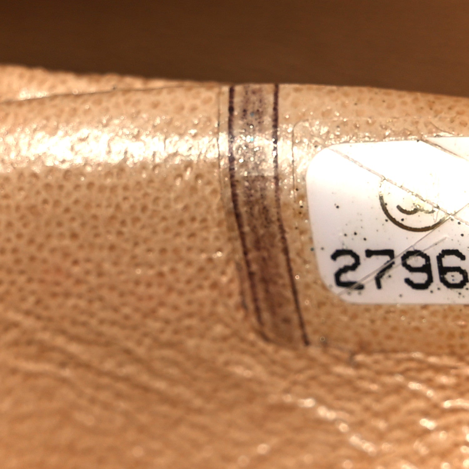 Chanel Iridescent Caviar Quilted Medium Double Flap Beige 8 of 12