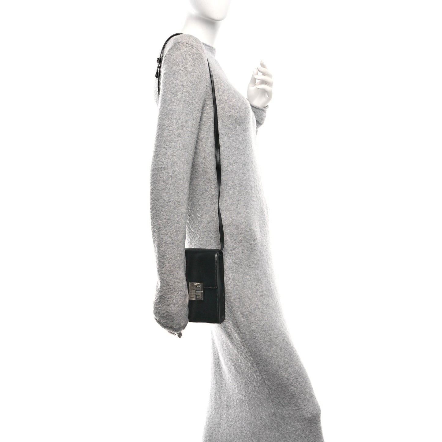 Box Calfskin Mini 4G Vertical Bag Black