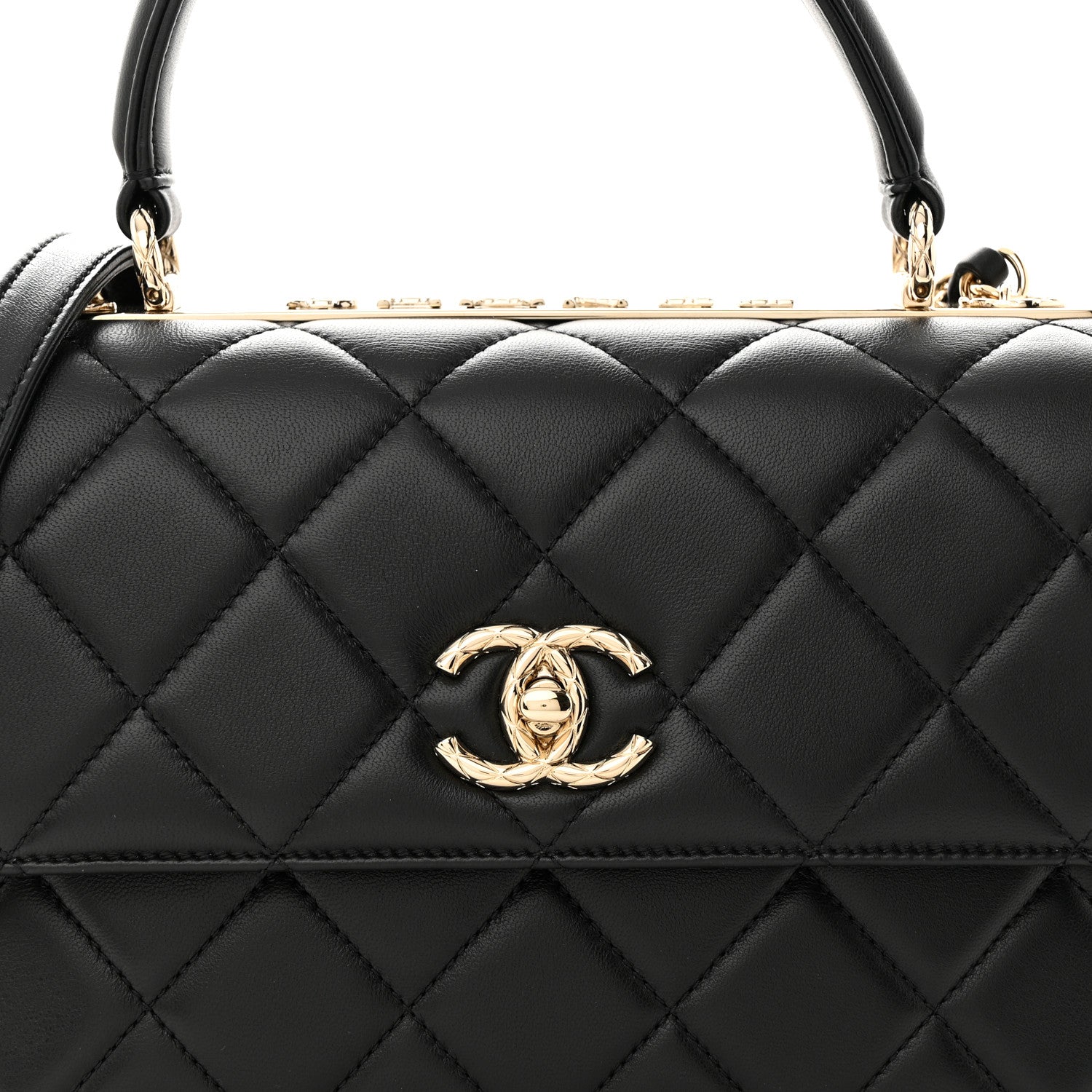 Chanel Lambskin Quilted Small Trendy CC Dual Handle Flap Bag Black 8 of 10