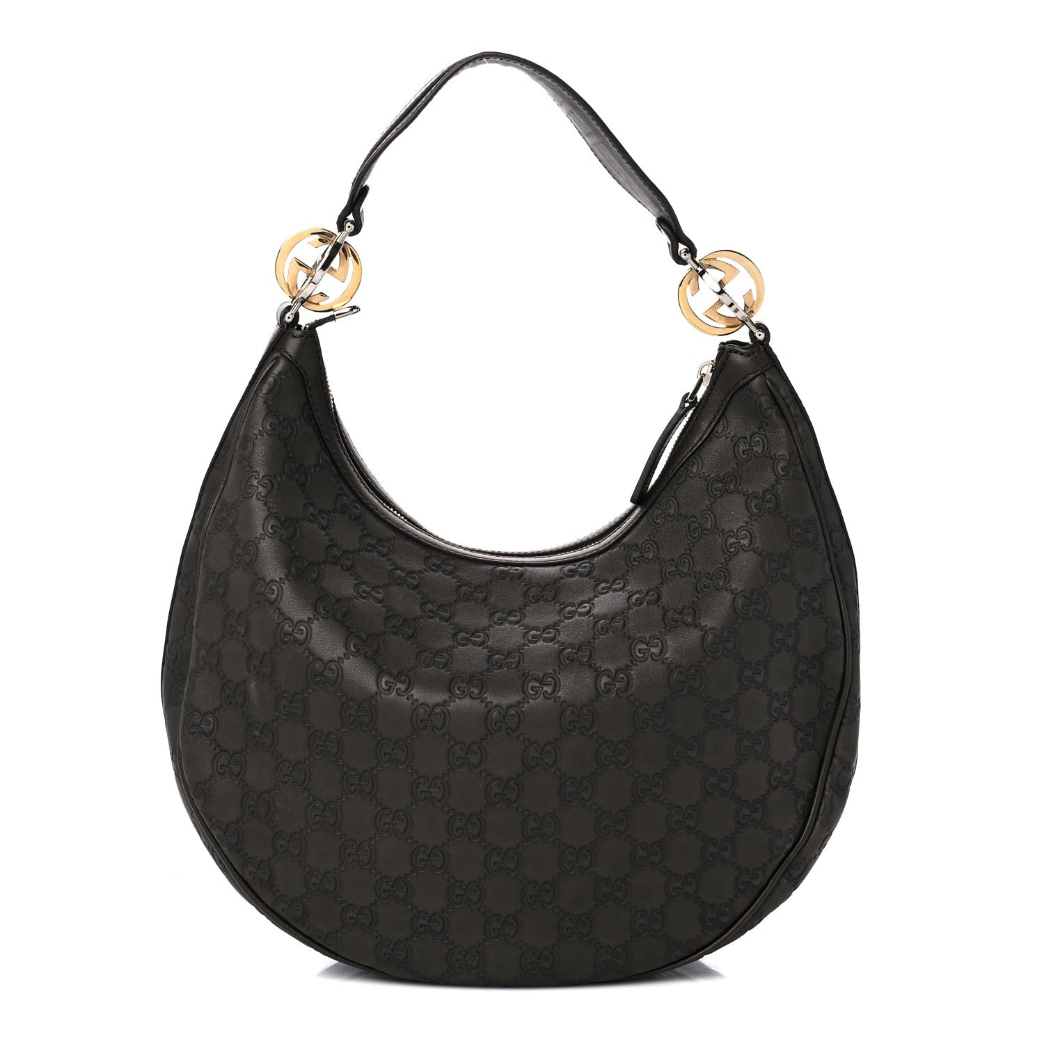 Gucci Guccissima Medium GG Twins Hobo Olive Green 1 of 13